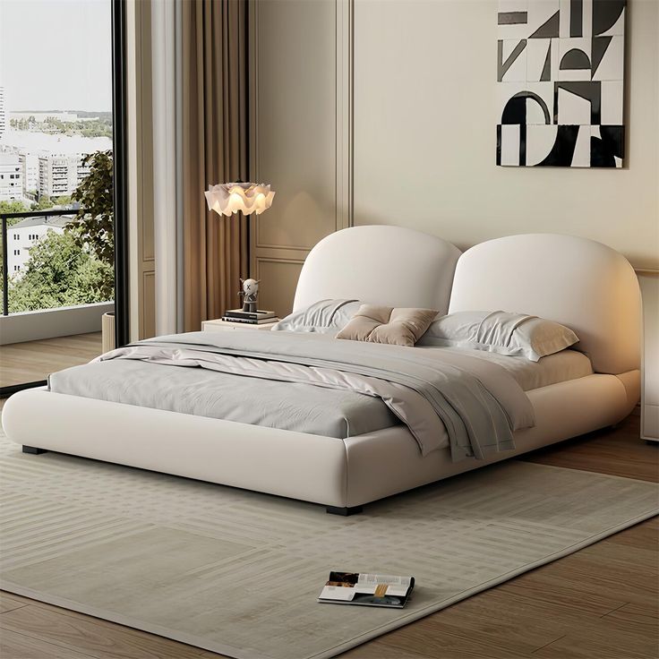Cloud Curve Upholstered Bed