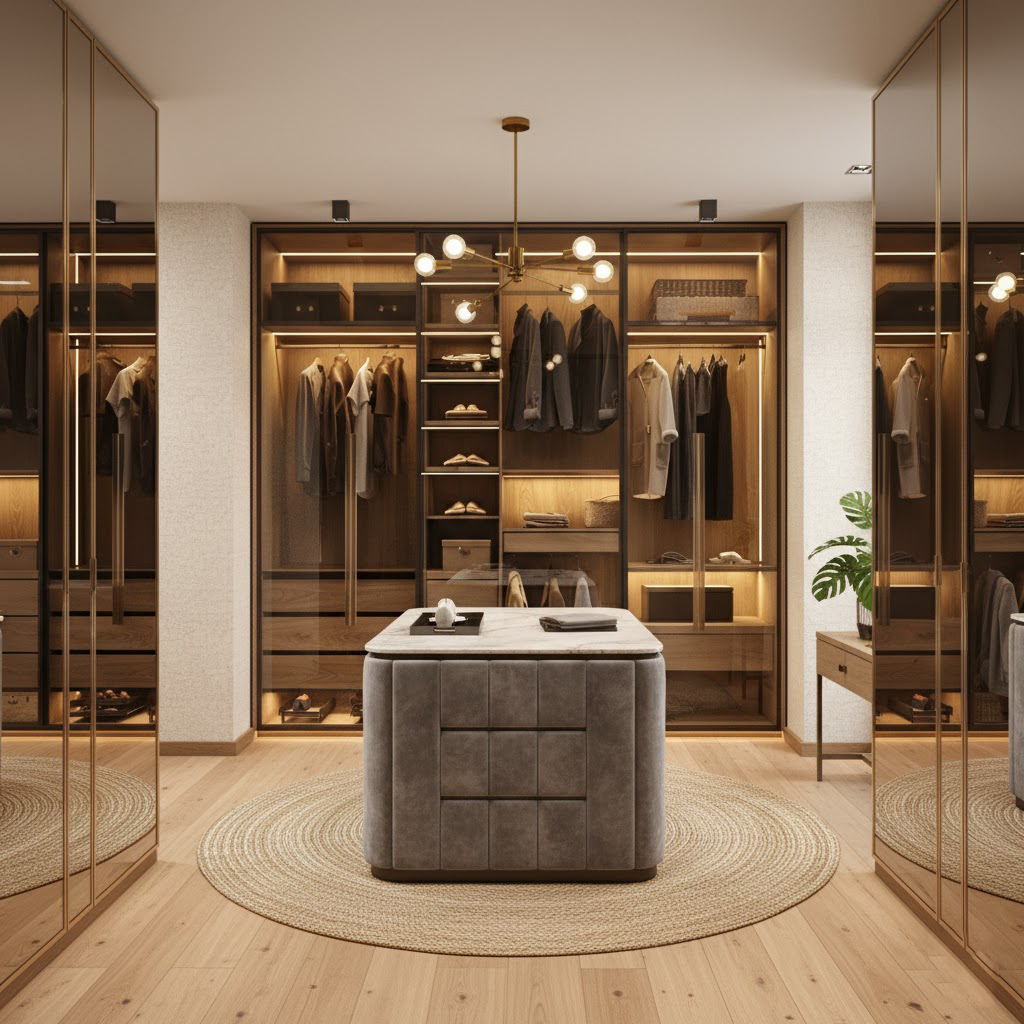 The Horizon Elite Built-In Glass Wardrobe & Luxury Closet System