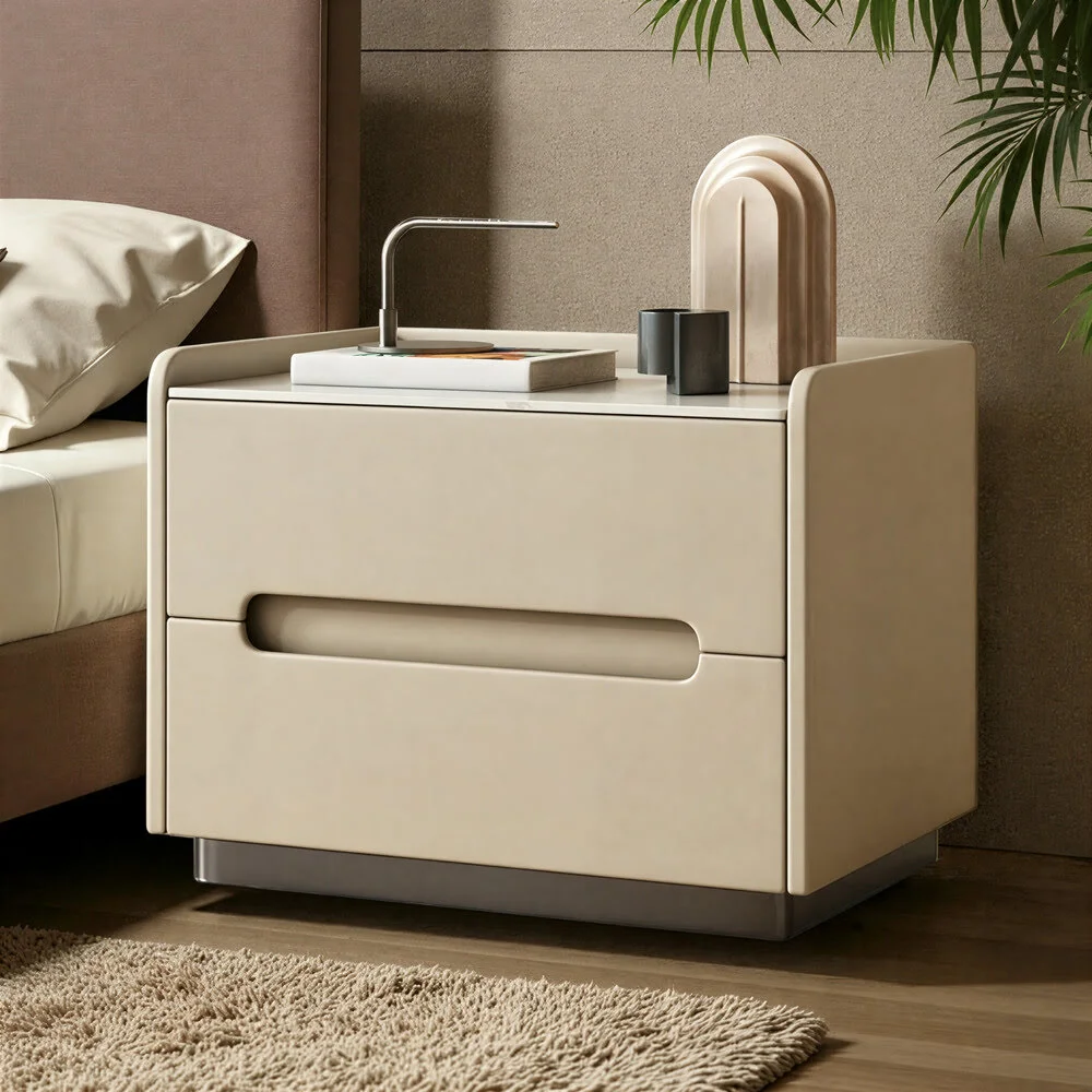 Aurelia Curved Bedside Table