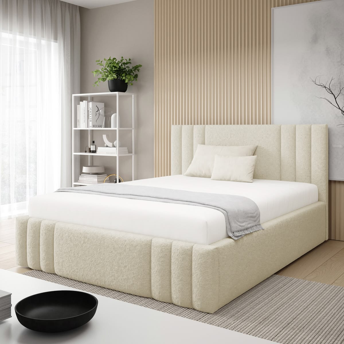 Linear Luxe Channel Bed