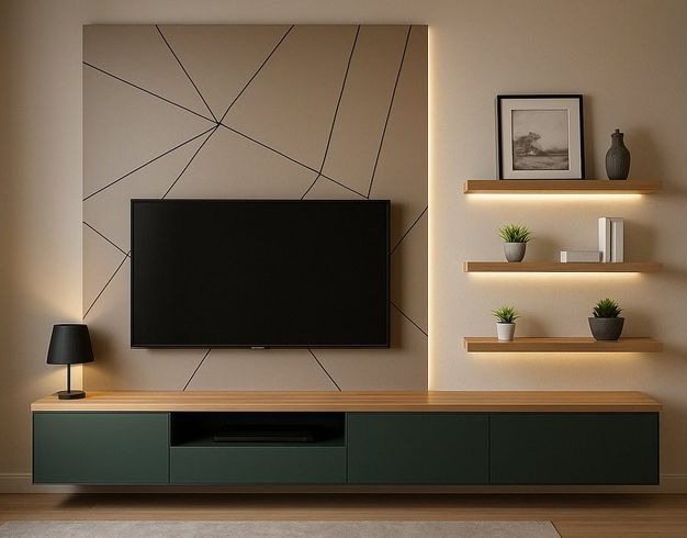 Geo-Modern Floating  Tv unite 