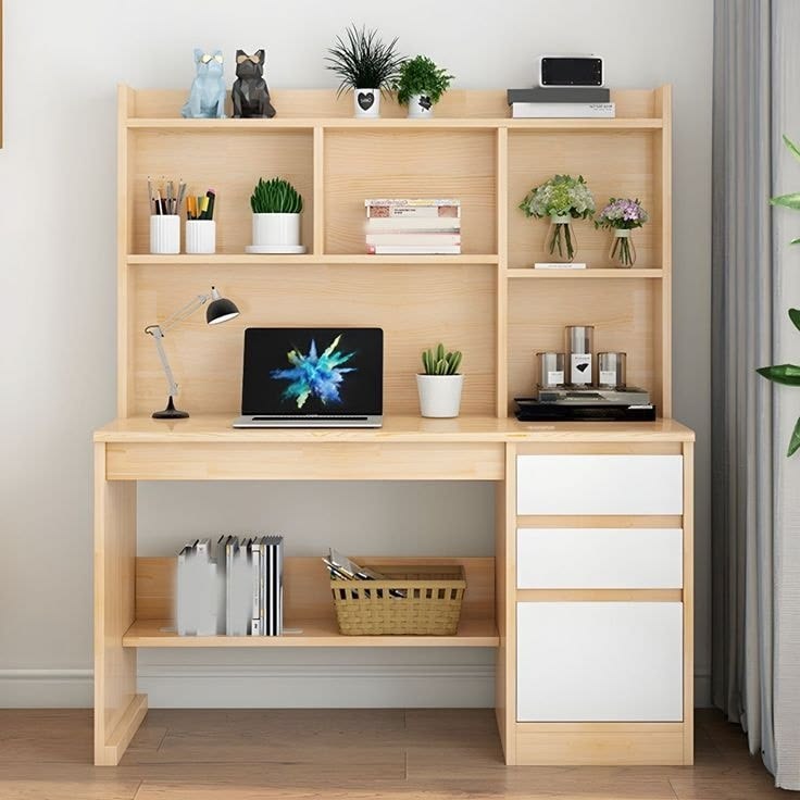 Nordic Light Wood Study Desk