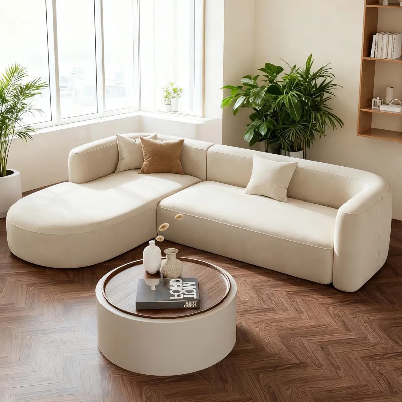 Urban Soft-Curve Sectional Sofa
